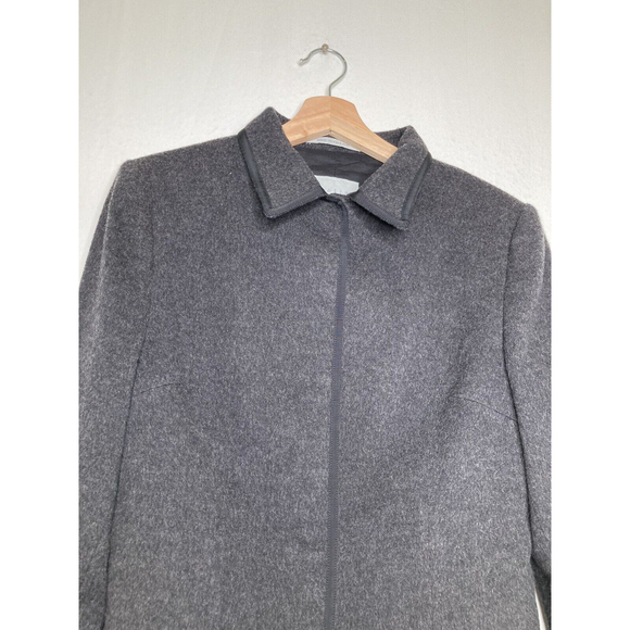 Jigsaw Womens Blazer Jacket Size 14 Snap Button Front Gray/Black Formal Workwear - Picture 3 of 11